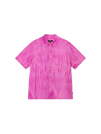 Stussy Pink Printed Shirt In Fuchsia