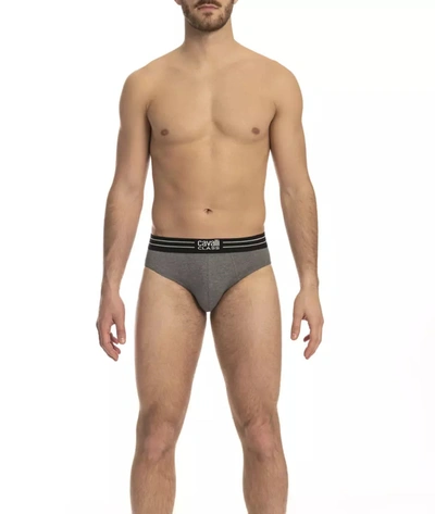 Cavalli Class Grey Cotton Underwear