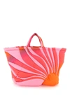 Erl Unisex Sunset Puffer Bag Woven In Mixed Colours