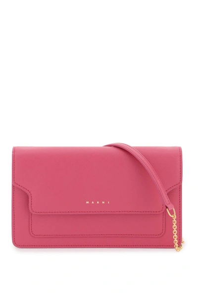Marni Wallet Trunk Bag In Pink