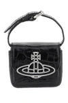 VIVIENNE WESTWOOD CROC-EMBOSSED LEATHER MINI BAG