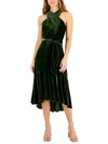 TAYLOR WOMENS VELVET LONG COCKTAIL AND PARTY DRESS
