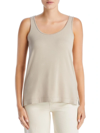 Basics Womens Cami Shell Tank Top In Beige
