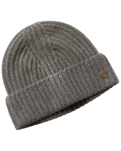 Bruno Magli Cashmere Rib Hat In Grey