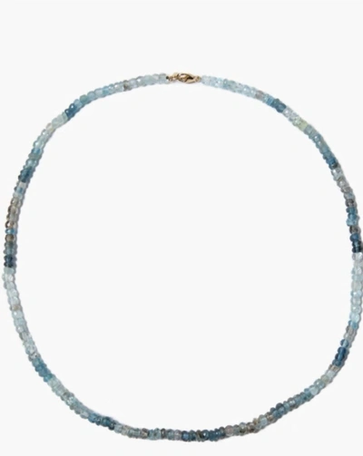 Chan Luu Cooper Necklace In Aquamarine In Blue