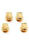 Cufflinks, Inc Tartan Studs In Gold