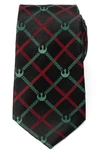 Cufflinks, Inc Star Wars Rebel Alliance Plaid Silk Blend Tie In Red