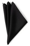 Cufflinks, Inc Black Silk Pocket Square In Black
