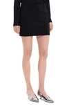 Theory Trouser Admiral Crepe Mini Skirt In Black
