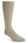 Pantherella Cashmere-blend Socks In Moss Green Chine