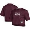 ADIDAS ORIGINALS ADIDAS RED MISSISSIPPI STATE BULLDOGS PRIMEGREEN V-NECK CROPPED JERSEY