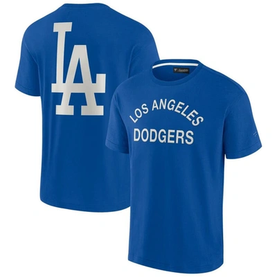 Fanatics Signature Men's And Women's  Royal Los Angeles Dodgers Super Soft Short Sleeve T-shirt