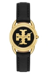TORY BURCH THE MILLER LEATHER STRAP WATCH, 32MM