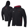 UNDER ARMOUR UNDER ARMOUR BLACK TEXAS TECH RED RAIDERS UNSTOPPABLE RAGLAN FULL-ZIP JACKET