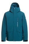 QUIKSILVER KIDS' SOLID WATERPROOF RECYCLED POLYESTER JACKET