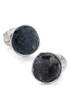 Cufflinks, Inc Men's Ox And Bull Trading Co. Sterling Silver & Pietersite Cufflinks In Navy