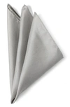 CUFFLINKS, INC GREY SILK POCKET SQUARE