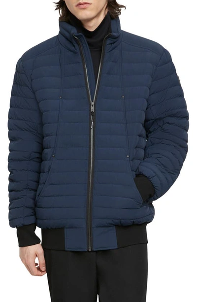 Moose Knuckles Men's Keap Lightweight Down Bomber Jacket In Dark Sapphire