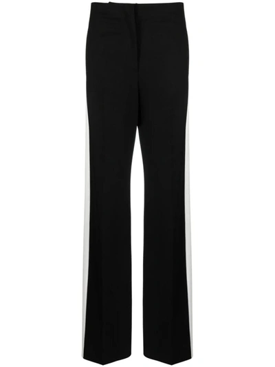 MSGM MSGM CONTRASTING-TRIM WIDE-LEG TROUSERS