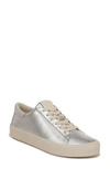 Vince Gabi Metallic Leather Low-top Sneakers In Silver