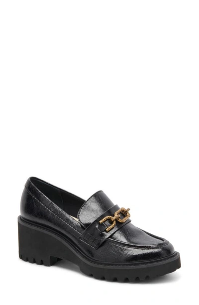 Dolce Vita Erna Loafer In Midnight Crinkle Patent