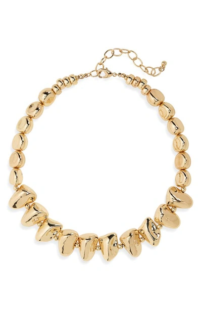 Nordstrom Molten Nugget Collar Necklace In Gold