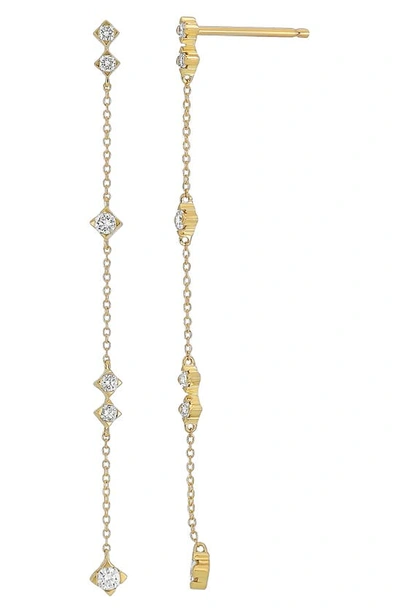 Bony Levy Liora Diamond Linear Earrings In 18k Yellow Gold
