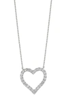 Bony Levy Audrey Diamond Heart Pendant Necklace In 18k White Gold