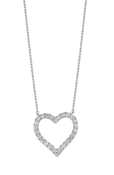 Bony Levy Audrey Diamond Heart Pendant Necklace In 18k White Gold