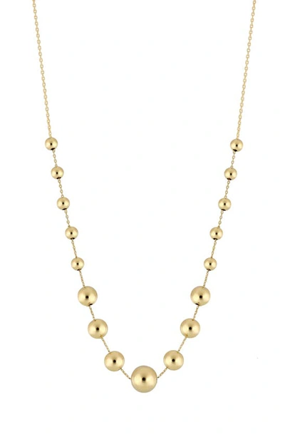 Bony Levy Mykonos 14k Gold Beaded Station Necklace In 14k Yellow Gold
