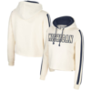 COLOSSEUM COLOSSEUM CREAM MICHIGAN WOLVERINES PERFECT DATE CROPPED PULLOVER HOODIE