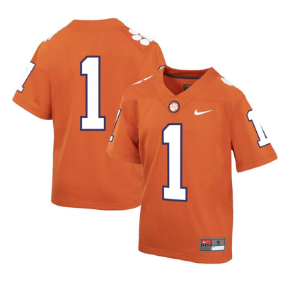 Nike Kids' Preschool  Orange Clemson Tigers Untouchable Replica Football Jersey