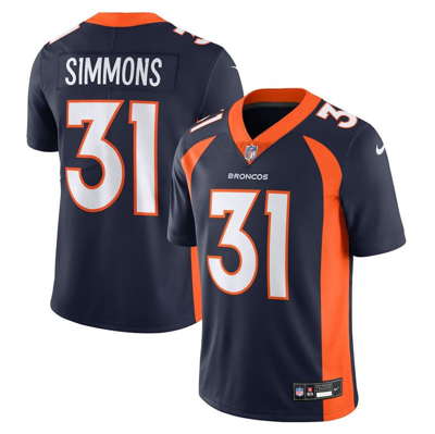 Nike Justin Simmons Navy Denver Broncos Alternate Game Jersey In Navy