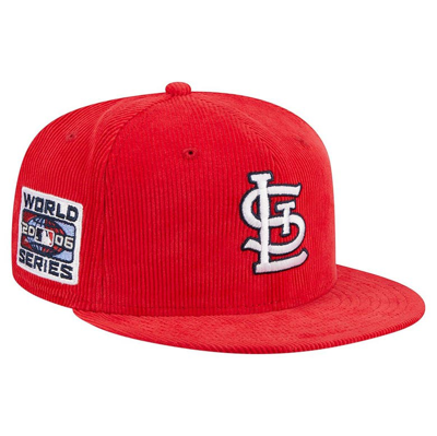 New Era Red St. Louis Cardinals Throwback Corduroy 59fifty Fitted Hat
