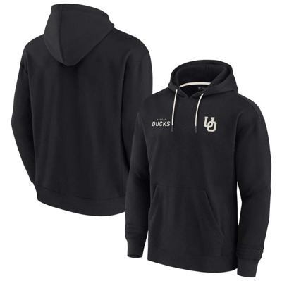 Fanatics Signature Men's And Women's  Black Oregon Ducks Super Soft Fleece Pullover Hoodie