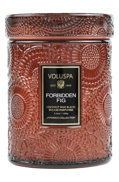 Voluspa Mini Forbidden Fig Glass Jar Candle 5.5 oz/ 156 G 1-wick Candle