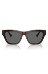 Versace 55mm Square Sunglasses In Havana