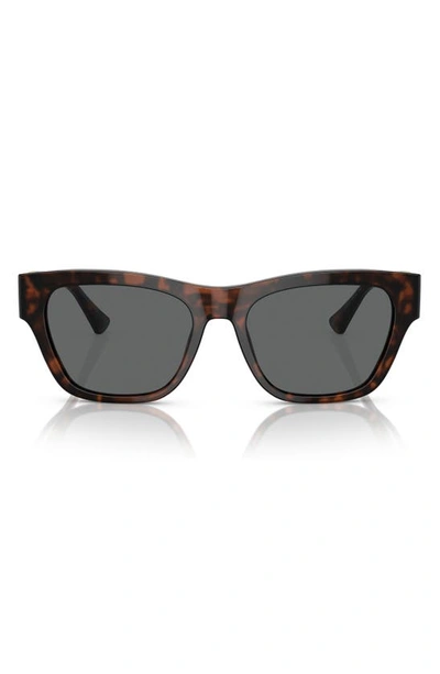 Versace 55mm Square Sunglasses In Havana