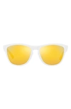 Oakley Frogskins 54mm Polarized Rectangular Sunglasses In White