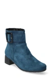 Mephisto Gianina Block Heel Bootie In Peacock Blue