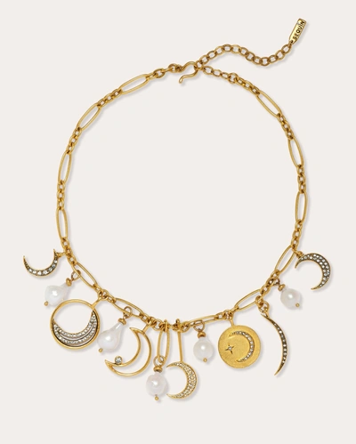 Ramy Brook Crescent Charm Necklace In Gold