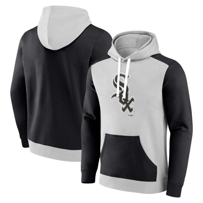 Fanatics Branded Gray/black Chicago White Sox Arctic Pullover Hoodie In Gray,black