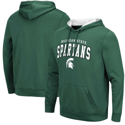 Colosseum Green Michigan State Spartans Resistance Pullover Hoodie