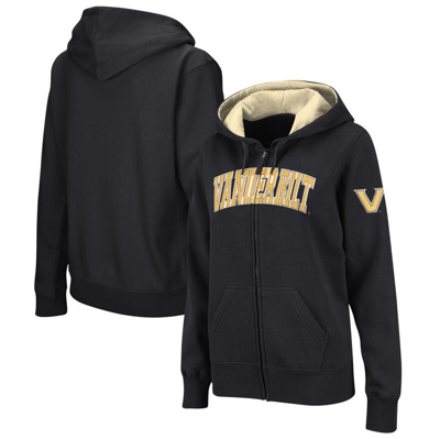 Colosseum Black Vanderbilt Commodores Arched Name Full-zip Hoodie