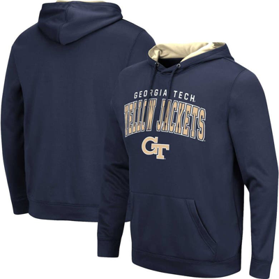 Colosseum Men's  Navy Georgia Tech Yellow Jackets Resistanceâ Pullover Hoodie