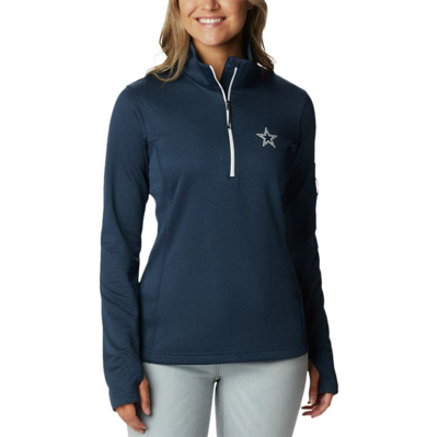 Columbia Navy Dallas Cowboys Park View Omni-wick Half-zip Top