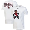 UNDER ARMOUR YOUTH UNDER ARMOUR WHITE CINCINNATI BEARCATS GAMEDAY OVERSIZED LOGO PERFORMANCE T-SHIRT
