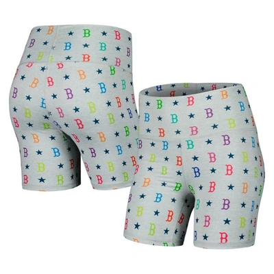 Terez Women's  Gray Philadelphia Phillies Tlc Rainbow Shorts
