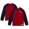 MITCHELL & NESS MITCHELL & NESS RED OLE MISS REBELS LEGENDARY SLUB RAGLAN LONG SLEEVE T-SHIRT