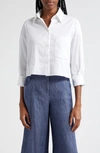 Twp Soon To Be Ex Superfine Cotton Button-front Shirt In White